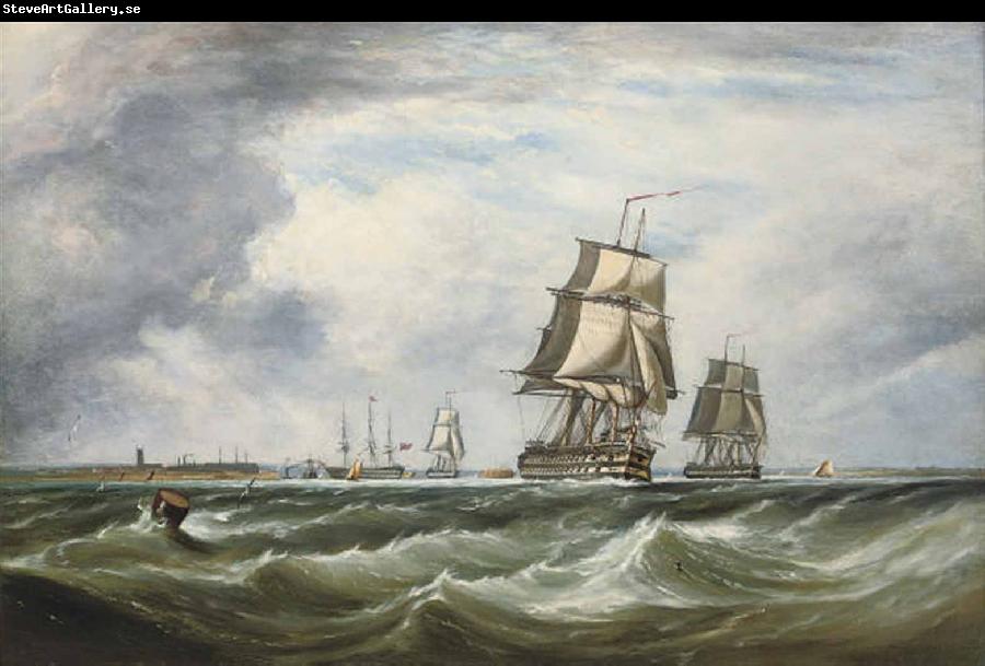 Ebenezer Colls A Royal Naval Squadron running out of Portsmouth